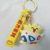 Llavero de Coche Manualidad de Neumático de Pájaro Colorido de Dibujos Animados Colgante de Bolsa Personalizado Muñeca de PVC 3D Regalo Pequeño
