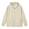 Sudadera con capucha informal de terciopelo de zorro plateado con hombros caídos de la marca Tide, forrada de vellón, ropa de trabajo para grupos, logotipo impreso.