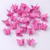 Mini presilha de cabelo pequena fosca para bebê, acessório de cabeça infantil feminino, desenho animado de borboleta, mini pinça de garra 1,8 cm, presilha de cabelo para menina