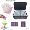 Traje de herramientas para pintura de diamantes, bolsa de almacenamiento portátil multifuncional para 108 botellas, almacenamiento generoso de botellas, belleza, maquillaje, juego de herramientas para taladrar puntos