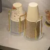 Portavasos Desechable Portavasos de Escritorio Portavasos de Papel para Café Almacenamiento de Vasos de Vidrio Estante de Almacenamiento de Vasos de Acrílico
