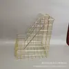 Caja de Archivo de Hierro para Mesa Creativa de 2 Compartimentos Caja de Almacenamiento Caja de Almacenamiento Caja de Almacenamiento Dorado Claro