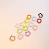 C22 Gatinho Fecho de Mola Joias DIY Acessórios para Bonecas Argolas de Salto Abertas Coloridas Argolas para Chaveiro Argolas de Conexão para Miçangas Perler