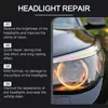 Líquido Renovador de Faros de Coche Rayhong Pulido y Restauración de Cubiertas de Faros Rayadas y Líquido Limpiador y Abrillantador