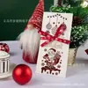 Molde Europeu e Americano de Papai Noel Floco de Neve Vazado para Pintura Infantil Desenho à Mão DIY Copiando Spray Pintura Stencil