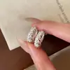 Pendientes Circulares de Perla y Circonita Estilo Retro de Lujo Ligero para Mujer, de Gama Alta, Sencillos, Modernos, a la Moda, Versátiles