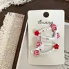 Nuevo Clip para el Cabello de Niños con Lunares, Corazones, Cuadros y Moño, Goma para el Cabello, Pasador, Pinza Lateral, Pinza para el Flequillo