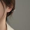 Pendientes de plata S990 simples de guisante para el pie, pendientes redondos pequeños para mujer, pendientes de moda para hombre para dormir sin quitárselos, pendientes de botón, ganchos para la oreja, pendientes para el cartílago de la oreja