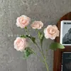 Flores Artificiales con 4 Cabezas, Estilo Peonía, para Arreglos de Pasillo de Salón de Bodas, Decoración de Hogar y Hotel, Flores Falsas Transfronterizas, Al por Mayor en Stock