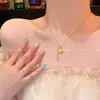Collar de Bolsa de la Suerte Calada Estilo Chino para Mujer, Lujo Accesible Diseño de Nicho, Cadena de Clavícula de Gama Alta, Accesorios de Cadena para Suéter Modernos y Versátiles