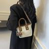 Bolso pequeño texturizado Senmeng 2024, moderno, estilo retro, bandolera, portátil, a la moda.