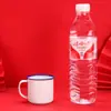 Tazón de Esmalte con Tapa Engrosada, Taza de Té de Hierro Tradicional Doble Felicidad Roja, Vaso para Comida Rápida, Vaso para Fideos Instantáneos con Palillos, Vaso para Barbacoa, Tazón para Fideos Instantáneos
