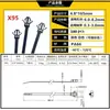 Abraçadeiras de Cabo para Carro Material Nylon Pa66 Várias Especificações Abraçadeiras de Cabo Tipo Cabeça de Avião Abraçadeiras de Cabo para Chicote Abraçadeiras de Cabo Autotravantes com Dente Reversível