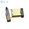 Tipo C 16P-M vertical 8.65 patch cabeça macho com plugue placa pé concha dourado junta rebitada stick cabeça macho