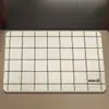 Alfombra Ovalada de Tierra de Diatomeas de Color Sólido Minimalista Moderna Alfombra de Baño Alfombrilla Absorbente para Pies Felpudo para Entrada