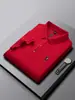 Camisa Polo Masculina Manga Curta Bordado Equitação Tecido Piqué Mesh Pai de Meia-Idade Camiseta Manga Curta Multicor Masculina t