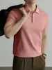 Camiseta tipo polo Hengyuanxiang 240g de Algodón Sorona para Hombre de Manga Corta 2026 Verano Nueva Camiseta Casual de Negocios