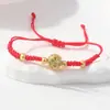 Pulsera trenzada Círculo Qiankun, estilo Nudo Chino, Símbolo de Manzana y Deseo, Fragmentos de Plata, 0 kg Atracciones Turísticas, Fabricante Transfronterizo, Venta al por Mayor de Joyería
