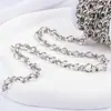 Línea Cuadrada Lado 1:1 Cadena Cadena de Acero Inoxidable Cadena DIY Material para Hacer Collares y Pulseras para Hombres y Mujeres Cadena de Moda Popular