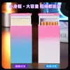 Estuche de cigarrillos mágico creativo, diseño de paquete blando, integrado con un encendedor de fuegos artificiales, apariencia elegante, material ABS, adecuado para cigarrillos finos, a prueba de viento y resistente a caídas