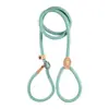 Cor de macaron P-corda para cachorro resistente ao desgaste corda redonda de PP guia de treinamento para cães P-corrente integrada guia para passear com cachorro de estimação em estoque