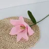 Producto de Flor de Hilo Terminada, Ramo Individual de Lirio Tejido a Crochet Puramente Hecho a Mano, Flor Artificial, Regalo de San Valentín, Flor Tejida a Mano