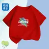 2439# Camiseta de Algodón de Manga Corta de Verano para Niños y Niñas Nueva Moda de Verano para Niños Pequeños, Medianos y Grandes