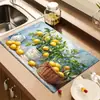 Tapete de secagem de diatomita mais vendido para decoração de mesa em casa, tapete antiderrapante, porta-copos isolante térmico, tapete de mesa popular TEMU, disponível para dropshipping