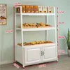 Balcão Ilha Expositores para Bolos de Padaria Vitrine Expositora Multicamadas Prateleiras para Panificação Supermercado Estilo Celebridade da Internet
