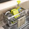 Prateleira de Armazenamento de Cozinha de Aço Inoxidável, Escorredor, Utensílios de Cozinha, Prateleira de Armazenamento de Panos, Escorredor de Bancada