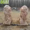Talla en Piedra Fabricante de Leones de Piedra Tallado Estilo Occidental Tallado Estilo Europeo León de Mármol Blanco Decoración de Animales Adornos para Plaza y Áreas de Entrada de la Comunidad