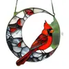 Novo Pingente de Pássaro Acrílico Transfronteiriço para Decoração de Sala de Estar Interna e Jardim Externo, Ornamento Pendurado para Arranjo de Festa de Feriado