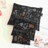 Bolsa Cosmética Flocking Mesh Love Portátil Mini Bolsa de Lavagem Portátil Bolsa de Maquiagem Tamanho Pequeno Bolsa Vermelha Boca Porta-Moedas