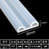 Tira de silicona en forma de E para horno de vapor, horno de almacenamiento en frío, caucho de silicona en forma de 9, resistente a ácidos y álcalis, resistente a altas temperaturas, tira de sellado de silicona en forma de P
