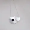 Moda europea y americana transfronteriza aleación de cobre metal cepillado cadena para suéter simple lujo ligero nicho collar largo