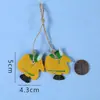 Corda de Cânhamo Decorativa DIY Mediterrânea Pequeno Pingente Criativo Mini Decoração de Parede Acessórios Feitos à Mão Barco de Pesca Âncora Pingente para Jardim de Infância