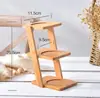 Estante de Flores Pequeño de Múltiples Niveles para Escritorio Suculentas Madera Maciza Alféizar Balcón Sala de Estar Oficina Estante para Macetas Almacenamiento Decoración Estilo Nuevo