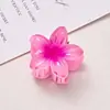 Grampo de Cabelo Doce de Frangipani Estilo Popular Transfronteiriço para Meio Preso na Parte de Trás da Cabeça, Grampo de Cabelo de Flor, Acessório de Cabeça com Presilha de Tubarão