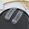 Plástico transparente presilha de cabelo presilha tubarão presilha de cabelo oca cor primária atacado simples diy pequeno grampo de fixação acessórios material da presilha inferior