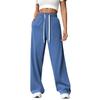 Pantalones Deportivos Casuales de Pierna Ancha Recta Sueltos con Cintura Elástica para Otoño e Invierno 2025 - Ropa Europea y Americana Transfronteriza de Amazon - Exportación