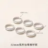 Fecho de dois furos, acessório de fivela crescente com alta retenção de cor, fio de fixação de contas, conector e fecho final para colar e pulseira DIY feitos à mão