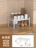 Estante de almacenamiento de cocina, gabinete, estante en capas, partición, tablero de mesa para el hogar, fregadero, estante para guardar platos, estante para ollas