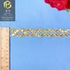 Borda de Renda Solúvel em Água com Fio de Ouro 2cm Bordado de Renda Acessórios Étnicos Dai Acessórios Hanfu Cinto DIY Feito à Mão Acessórios de Cabelo