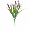Fabricante Amazon Transfronterizo Flor Artificial Lavanda Flor Artificial Hierba de Primavera Decoración Sala de Estar Exterior Plástico Plantas Verdes