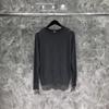 TIME BREATHE TB Suéter de Cuello Redondo para Mujer Otoño e Invierno Cuatro Barras Moda Elegante Camisa Base Camisa de Punto