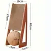Liquidação de Suprimentos para Animais de Estimação: Placa de Arranhar Gato Triangular, Bola de Arranhar para Gatos, Afiador de Garras Durável, Brinquedo para Gatos de Autoentretenimento