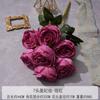 Boda Rojo Rosa Materiales de Flores Artificiales Fucsia Capilla de Boda Flores Falsas Hortensia Rosa Flor Inserto Fila de Flores Tela de Seda