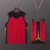 Atacado do Fabricante Suporta Impressão de Logo para Competição de Esportes ao Ar Livre Gola V Color Blocking Conjunto de Uniforme de Treino de Basquete