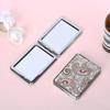 Espejo Portátil Creativo Mini Espejo de Maquillaje Espejo de Doble Cara Espejo de Vestidor de Dormitorio Espejo Pequeño Plegable Estudiantes