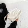 Bolso de mensajero sencillo de moda, nuevo bolso de otoño 2024, bolso de hombro estilo coreano occidental para mujer, bolso de viaje con concha de perla